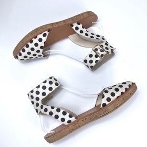 Alice + Olivia Reese polka dot cork espadrilles